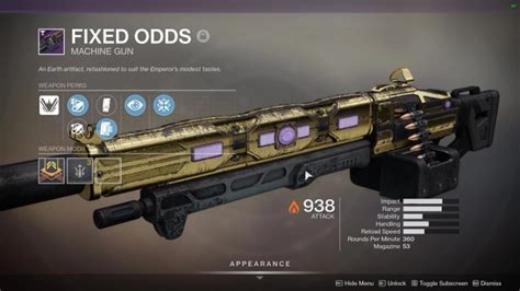 destiny 2 fixed odds god roll